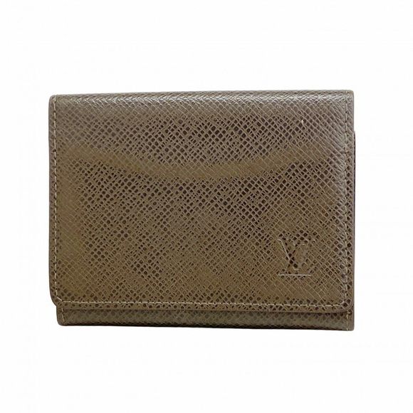 Louis Vuitton Taiga Envelope Carte de Visite Business Card Case M30928 Grizzly - Picture 1 of 9